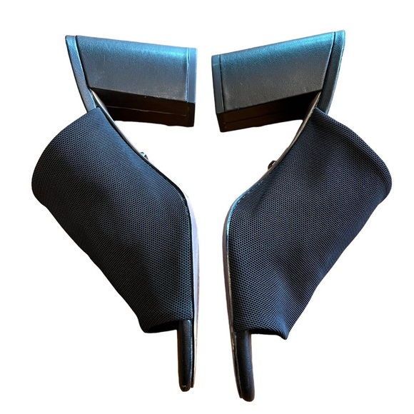 Gianni Bini Black Slip On Knit Heel Sandal Size 7.5 - Picture 2 of 10